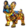 Dog Lamp Dog Series Art Night Light Stained Resin Dog Desk Lamp Home Decor