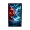 (US Local)Tiger-11CT Stamped Cross Stitch Kit(40x70cm)