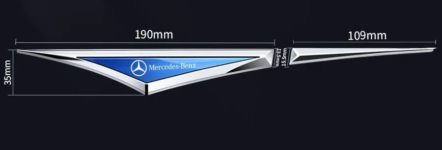 Car fender modification car logo metal sticker