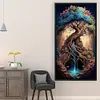 >SALE<Full Embroidery Eco-cotton Thread 161CT Printed Large Tree Cross Stitch 40x70cm