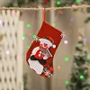 Christmas gift bag candy bag Santa Claus socks decoration Christmas tree pendant