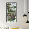 (Stamped/Counted) Garden Path-14CT Cross Stitch 17*34cm/6.69*13.39in