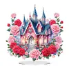 Acrylic Special Shape Flower Cake Desktop Diamond Art Kits for Home Office Decor