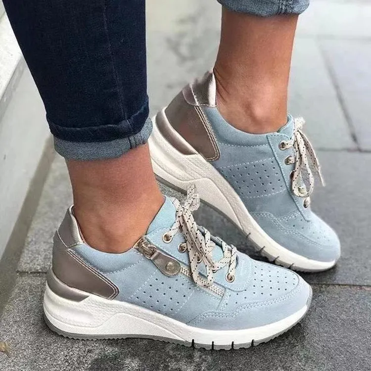 Qengg Qengg Fashion Sneakers Women's 2024 Spring And Autumn New Thick Bottom Wear Shallow Casual Shoes Women