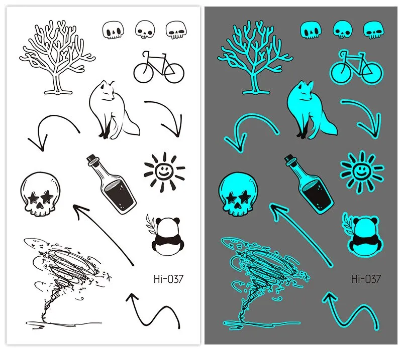 Sdrawing Tattoo Stickers Temporary Moon Star Diamond Planet Festival Carnival Party Glowing Cool Face Tatoo for Men Women