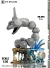 1/20 Scale World Zukan Evolution of Onix Set & Omanyte Set - Pokemon Resin Statue - VS Studio