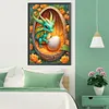 >SALE<5D DIY Full Round Drill Diamond Painting Green Dragon Home Decor 40x60cm