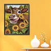 >SALE<Full Embroidery Eco-cotton Thread 11CT Printed Cow Cross Stitch Kit 40x50cm