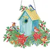 DIY Diamond Painting Garland Bird House Rhinestone Hanging Wreath Set 