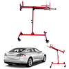 [US Local Warehouse] Multifunction Paint Stand Bumper Stand Adjustable 90 Degree Rotating Paint Holder with 4 Wheels Hang Automotive Panels Fenders Bumpers Car Parts