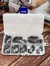 240Pcs Fishing Hooks Octopus FishHooks Fishing Barbed Hooks Fishing Accessories