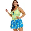 Swimwear Women Sexy Swim Dress Polka Dot Cute Layered Flounce Panel One Pieces Swimming Suits Padded Plus Size Bathing Suit