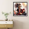 Jolie fille aux grands yeux ronde drill diamond painting-40 * 40cm