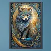 Diamond Painting-DIY Full Round Drill Black Wolf(40*60CM)