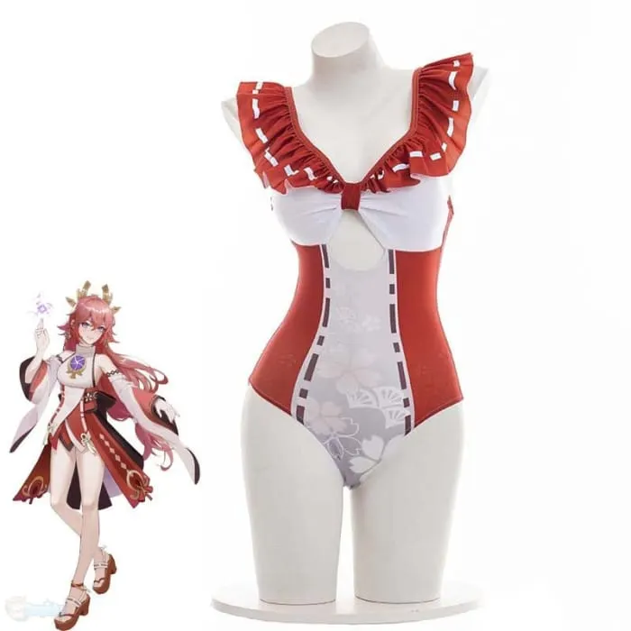Genshin Toys  Yae Miko Cosplay Swimsuit 