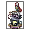 Tea Cup Sally-11CT Stamped Cross Stitch 30*50cm/11.81*19.69in