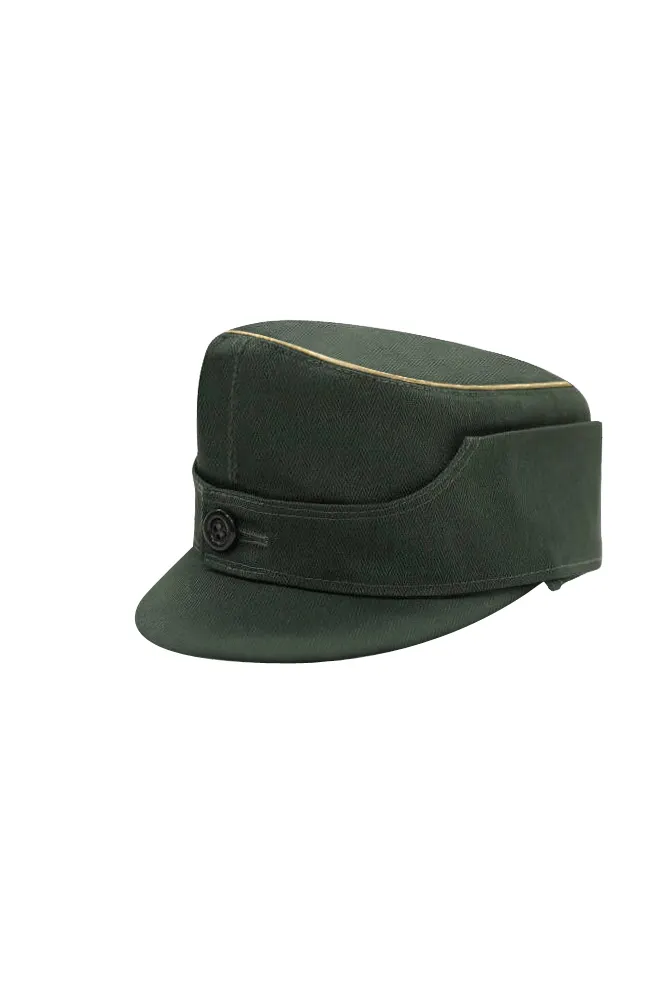   Gebirgsjager Single Button Bergm&uuml;tze Reed Green HBT Field Cap German-Uniform
