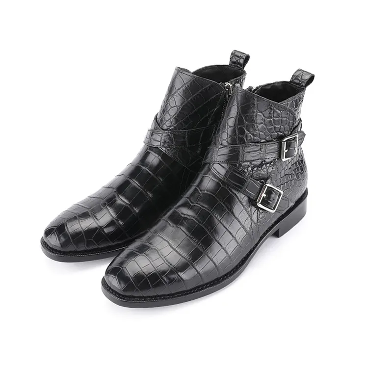 Craftsmanship Leather Boots ,English Style Leather Ankle Boots ,Men's Genuine Leather Fashion Boots For Autumn And Winter