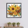 Sunflower Buttfly-Special Shaped Diamond Painting Kit