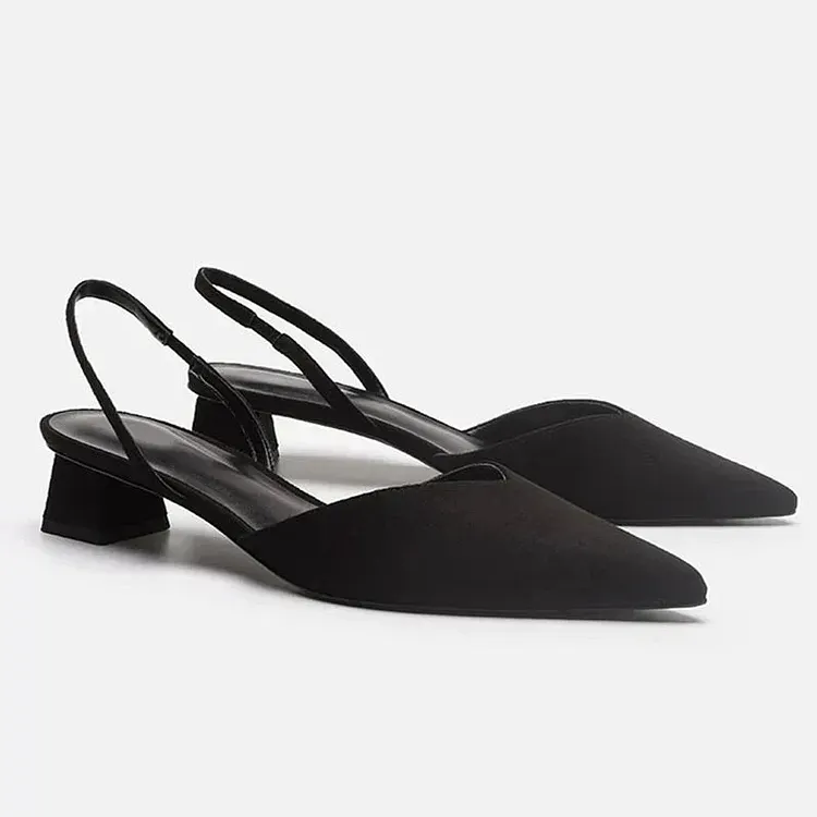 Elegant Women's Sandals with Closed Toe | Low Heel