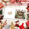 (US Local)6PCS DIY Diamond Art Christmas Greeting Cards Xmas Design Diamond Art Cards