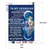 【Limited Stock Sale】To My Grandson Never Forget I Love You Quotes - Special Shaped Diamond Painting 30*40cm