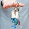 5pcs Dolphin Shape Key Chains DIY Diamond Painting Special Shape Full Drill