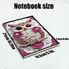 (US Local)50-Page A5 Owl Diamond Painting Notebook for Adult Holiday Birthday Gift