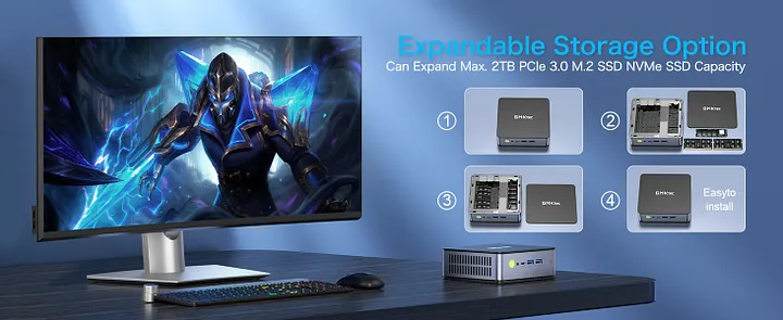 12th Gen Intel Core i7 12650H Mini PC--NucBox K3 Pro