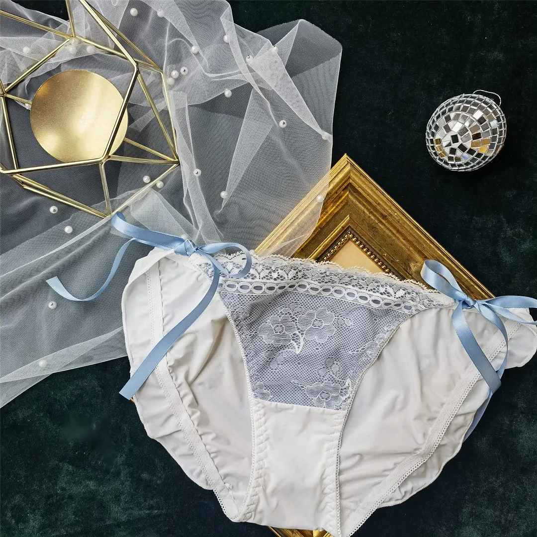 Billionm Maid Panties Japanese New Style Ice Silk Panties Women's Bag Hip Seamless Loli Strapping Panties Women's Strap Perspective
