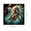 (US Local)Paint By Numbers Kit On Canvas DIY Oil Art Girl Picture Home Wall Decor40x40cm