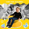 [US Local Warehouse] 360 Rotating Gyro Spun Chair for Kids PE Rotating Sensory Seat Swivel Gyro Chair for Backyard Fun and Outdoor Play Playground or Mall