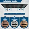 [US Local Warehouse] 4-Pack Heavy Duty Garage Wall Shelving 48.03x18.11x8.66in Garage Storage Rack Floating Shelves 1000 lbs Load Capacity for Power Tools Garden Supplies