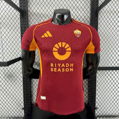 2025-2026 Player Version AS Roma Home Football Shirt 1:1 Thai Quality Maxi Kit