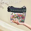 Diamond Painting Tulip Bouquet Crossbody Bag Ethnic Style Handbag with Adjustable Strap