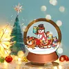 >SALE<Wooden Christmas Table Top Diamond Painting Ornament Kits Xmas Home Decor (C)