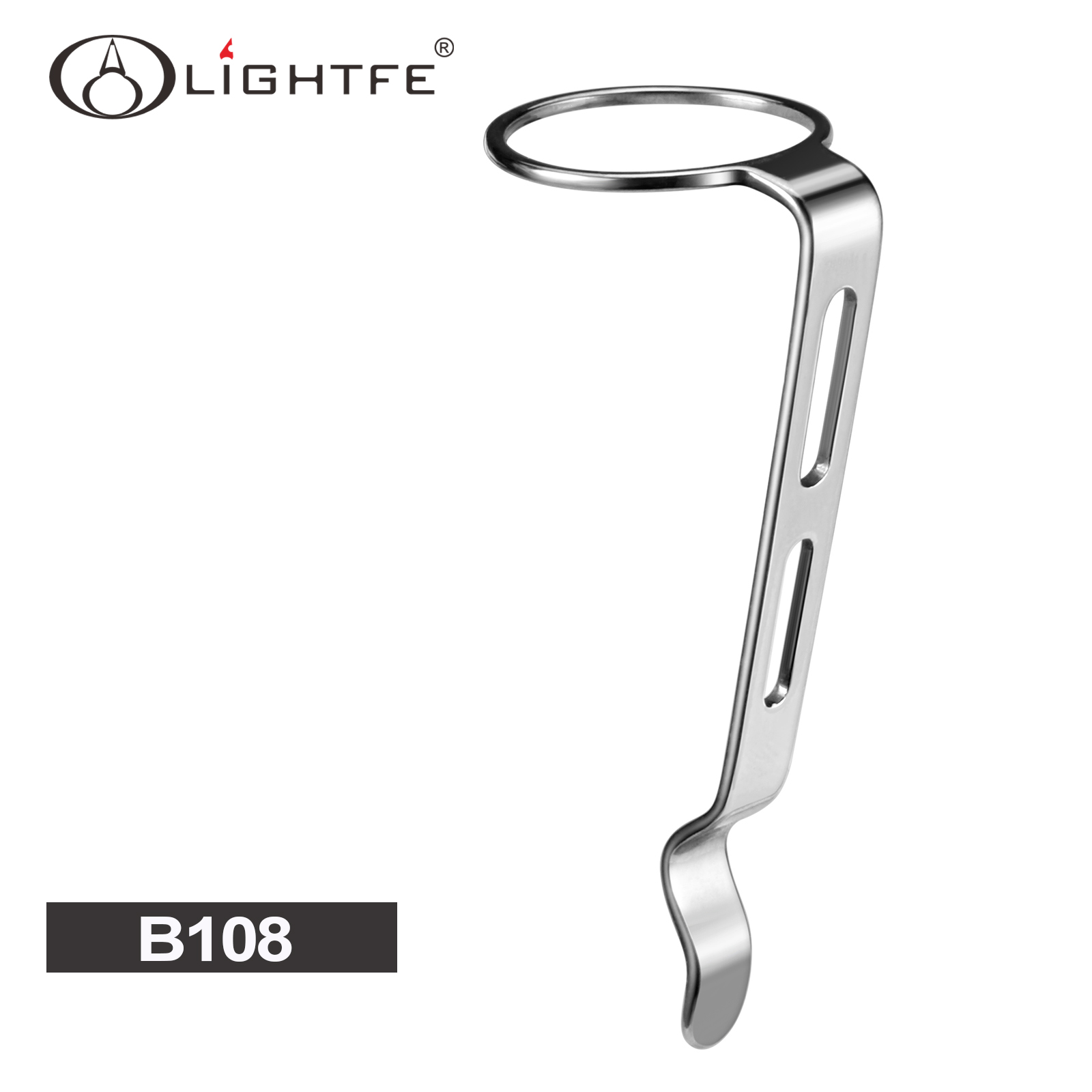 10-Pack B108 Flashlight Clip LIGHTFE Flashlight Stainless Steel Pen Clip, Convenient to Carry  LIGHTFE GING