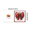 6Pcs Diamond Painting Christmas Bow Greeting Cards Christmas Cards