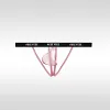 Men's Low-Rise Sexy Ice Silk U-Shaped High-Cut Hollow Thong