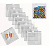 30/50pcs Reusable Self-Sealing Zipper Pouches - Clear Plastic Organizer Bags with Zipper Closure, Portable Storage for Diamond Drills,Rings, Earrings, Necklaces Small Things