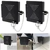 2Pcs 4inch Metal RV Bumper End Cap RV Bumper Cap Cover Square Bumper Caps for RV