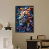 Diamond Painting -DIY Round Drill Flower Lion(40x60cm)
