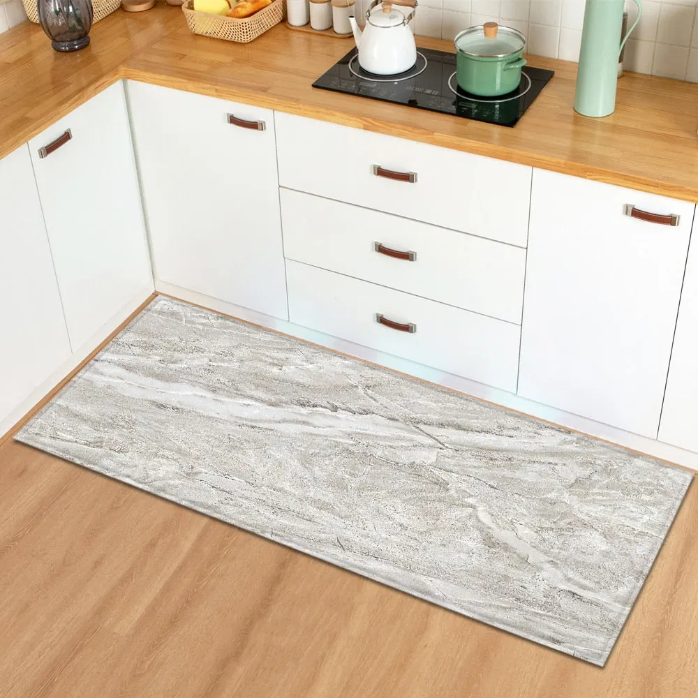 Marble Home Entrance Doormat Kitchen Rug Hallway Bath Anti-Slip Floor Mats Bedroom Bedside Balcony Living Room Decoration Carpet