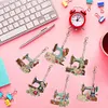6pcs DIY Diamond Special Shaped Sewing Machine Keychain Kits