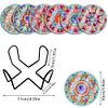 [Upgrade]6pcs/set DIY Diamond Painting Waterproof Case Classic Mandala Coaster Gift Decor Set