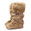 Women's Hot Trendy Y2K Style High Tube Lace-Up Furry Snow Boots