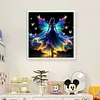 (Stamped/Counted) Fluorescent Butterfly Fairy-11CT Cross Stitch 40*40cm