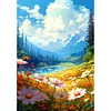 Blue Sky- Paint by Numbers Acrylic Painting 30x40cm