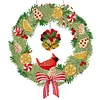 DIY Special Shaped Crystal Painting Wreath with LED Light Kit (Xmas Bell)