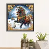 (Multi-Style)Christmas Horse-Partial Special Shaped Diamond Painting 40*40cm